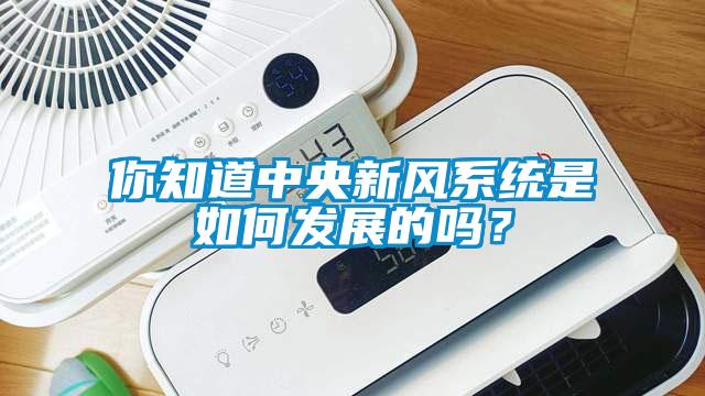 你知道中央新風系統是如何發展的嗎？