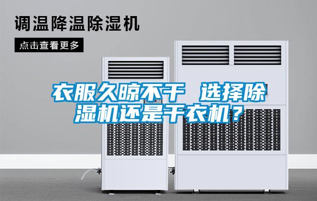 衣服久晾不干 選擇除濕機還是干衣機？