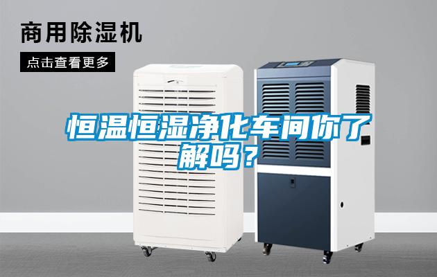恒溫恒濕凈化車間你了解嗎？