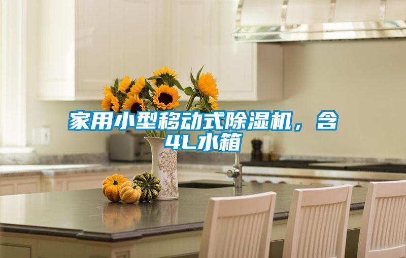 家用小型移動式除濕機，含4L水箱