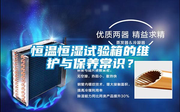 恒溫恒濕試驗箱的維護與保養(yǎng)常識？