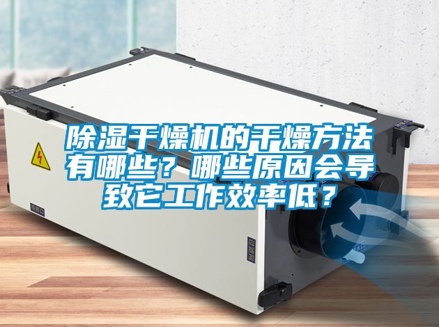 除濕干燥機的干燥方法有哪些？哪些原因會導致它工作效率低？
