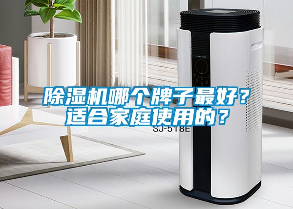 除濕機哪個牌子最好？適合家庭使用的？
