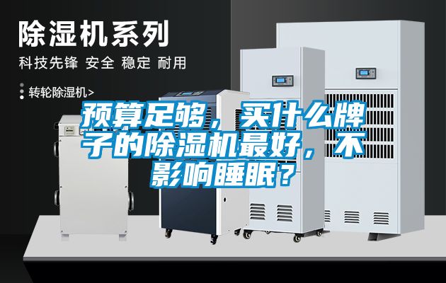 預算足夠，買什么牌子的除濕機最好，不影響睡眠？