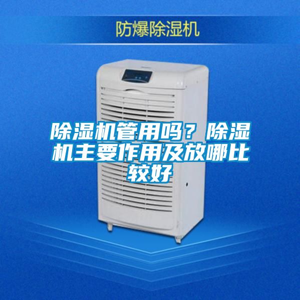 除濕機管用嗎？除濕機主要作用及放哪比較好